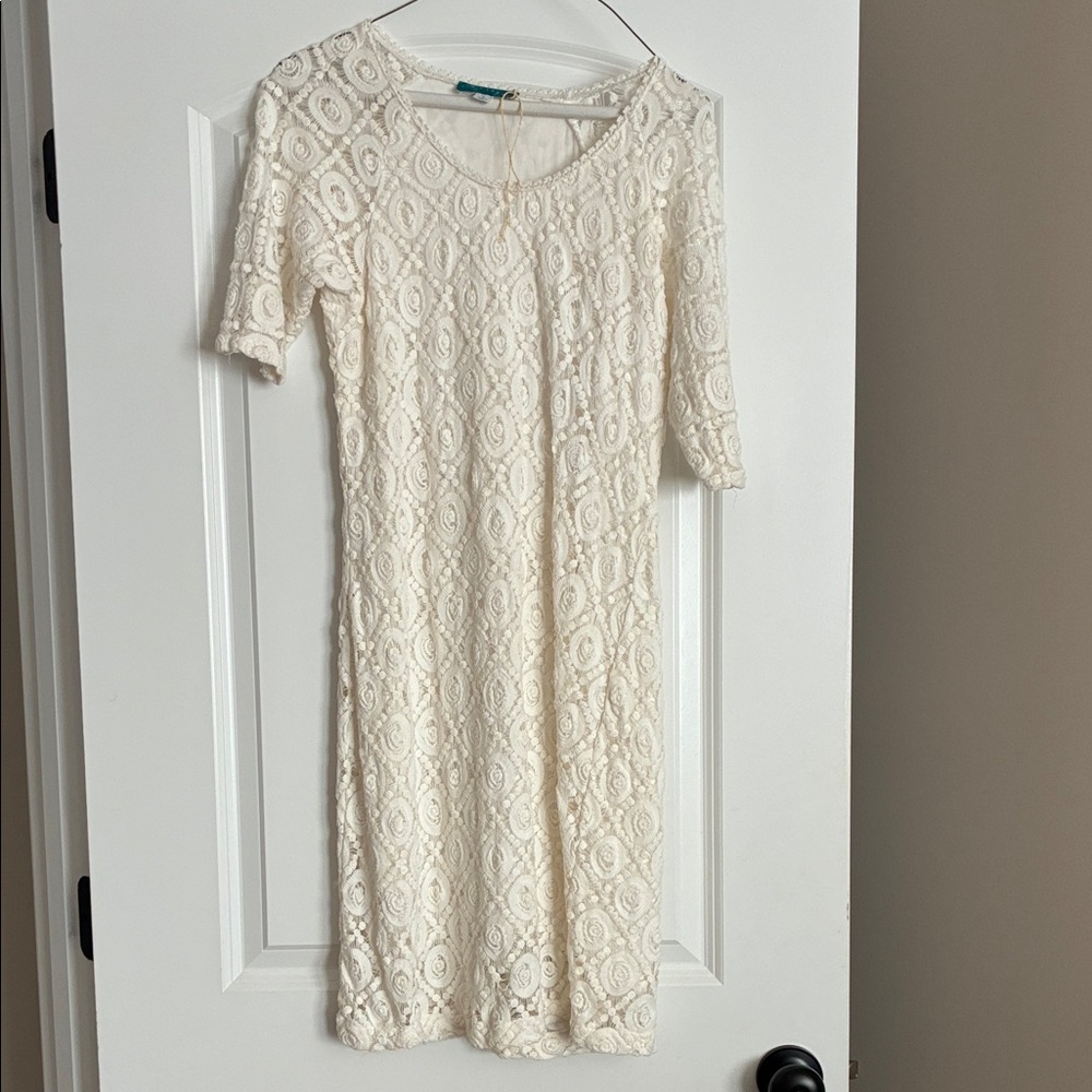 Pim + Larkin Ivory Lace  Dress